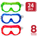 BISON LIFE Spectra Kids Safety Goggles, Red, Green & Blue Colors