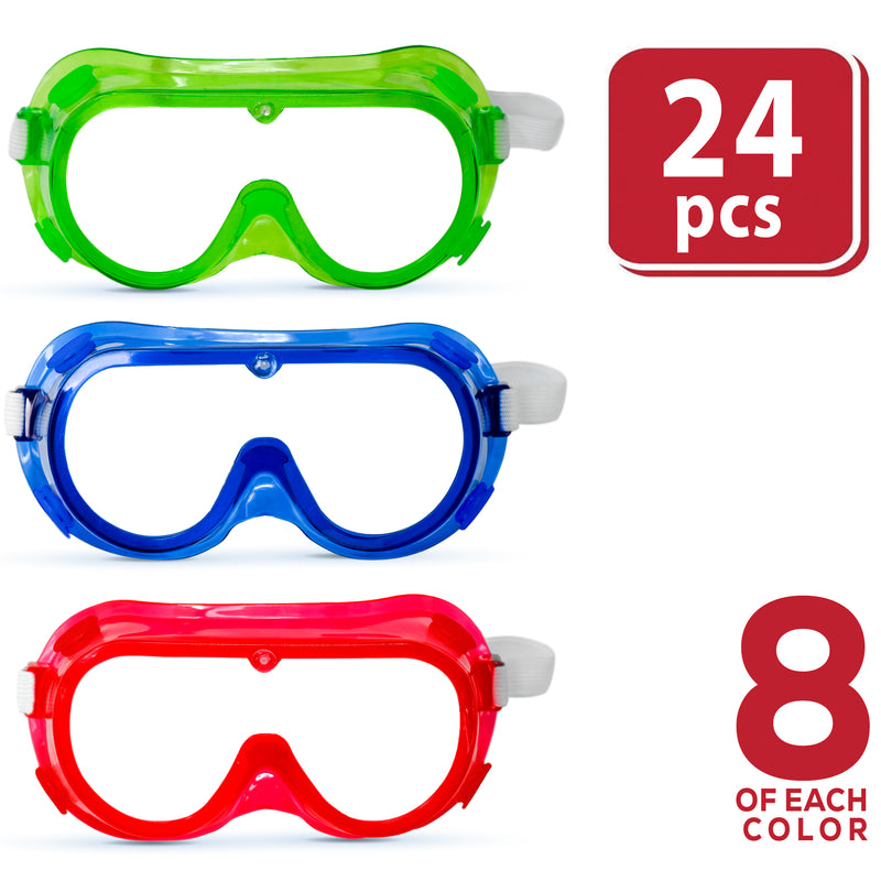 safety goggles scarlet BISON LIFE Spectra Kids Safety Goggles, Red, Green & Blue Colors – Bison Life