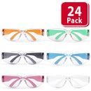 Kids Protective Safety Glasses, Z87.1 Clear Lens, Color Temples