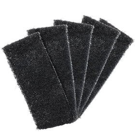 Bison Life Black Heavy Duty Scouring Pads — Reusable Scrub for Floor Stripping & Deep Cleaning