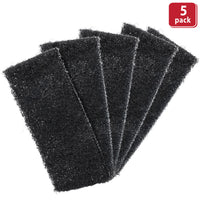 Bison Life Black Heavy Duty Scouring Pads — Reusable Scrub for Floor Stripping & Deep Cleaning