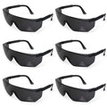 Boxer Black Temples Safety Glasses, Anti Scratch- Fog Lens, Adjustable Temple