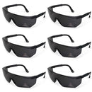 Boxer Black Temples Safety Glasses, Anti Scratch- Fog Lens, Adjustable Temple