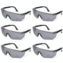 Boxer Black Temples Safety Glasses, Anti Scratch- Fog Lens, Adjustable Temple