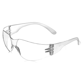 Bison Life Kristal Clear Lens Clear Temple Wraparound  Safety Glasses, ANSI Z87.1 Certified