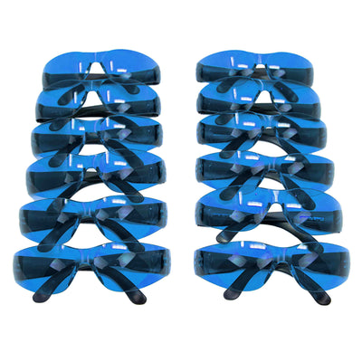 Kristal Color Lens Black Temple Safety Glasses, Impact Resistant Lens