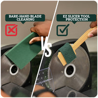 EZ Scrub Deli Slicer Cleaner – Commercial Cleaning Tool for Electric Slicer Blades
