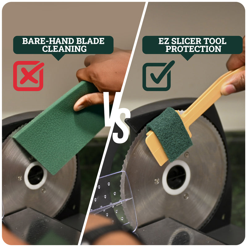 EZ Scrub Deli Slicer Cleaner – Commercial Cleaning Tool for Electric Slicer Blades