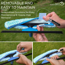 14” Professional Window Washing Squeegee: Dual Function Scrubber and Squeegee for Glass Shower, Bathroom, Car, and Home Windows