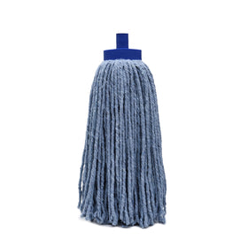 Bison Life Screw-On Wet Mop Replacement Heads, Cotton Blend, Plastic Threaded Socket