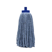 Bison Life Screw-On Wet Mop Replacement Heads, Cotton Blend, Plastic Threaded Socket