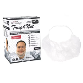 Bison Life 18" Disposable Beard Net – Breathable Polypropylene Cover for Food Service & Industry