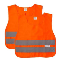 Bison Life Orange Child Safety Vest, ANSI Class 2 Reflective, School & Cycling, Medium