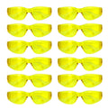 Crystal Full Color Polycarbonate Lens Safety Glasses, Anti-Scratch