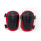 Black/Red Double Straps Gel Knee Pads With Heavy Duty Foam & Adjustable Fic-Clips - View 1