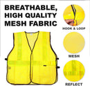 SAFE HANDLER Lattice Reflective Safety Vest Yellow - View 3