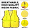 SAFE HANDLER Lattice Reflective Safety Vest Yellow - View 3