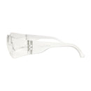 Crystal Clear Lens Clear Temple Safety Glasses, Impact Resistant Lens