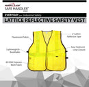 SAFE HANDLER Lattice Reflective Safety Vest Yellow - View 2