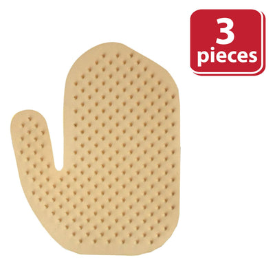 Kleen Mitt Pet Mitt Refill, Studded Bristle Pad for Massage, OSFM, Yellow (Pack of 3)