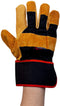 SAFE HANDLER Camel Leather Gloves Black/Brown - View 9