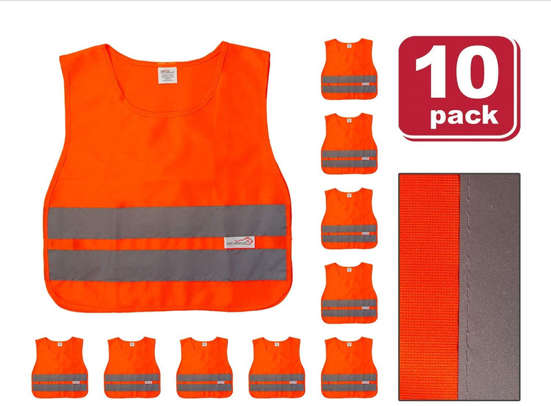 SAFE HANDLER Child Reflective Safety Vest Orange - View 4