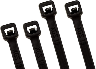 Bar Lock Tie, Cable Ties, UV Resistant, 14 Inch, Black