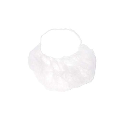 Tough Net 18" Polypropylene Beard Protector, Latex-Free, Non-woven, White