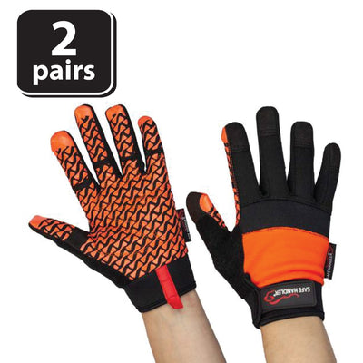 Super Textured Grip Palm Gloves With Loop Wrist Strap - Bison Life
