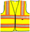 SAFE HANDLER Contrasting Reflective Safety Vest Yellow - View 5