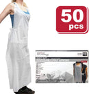 SAFE HANDLER Disposable Poly Aprons White - View 3