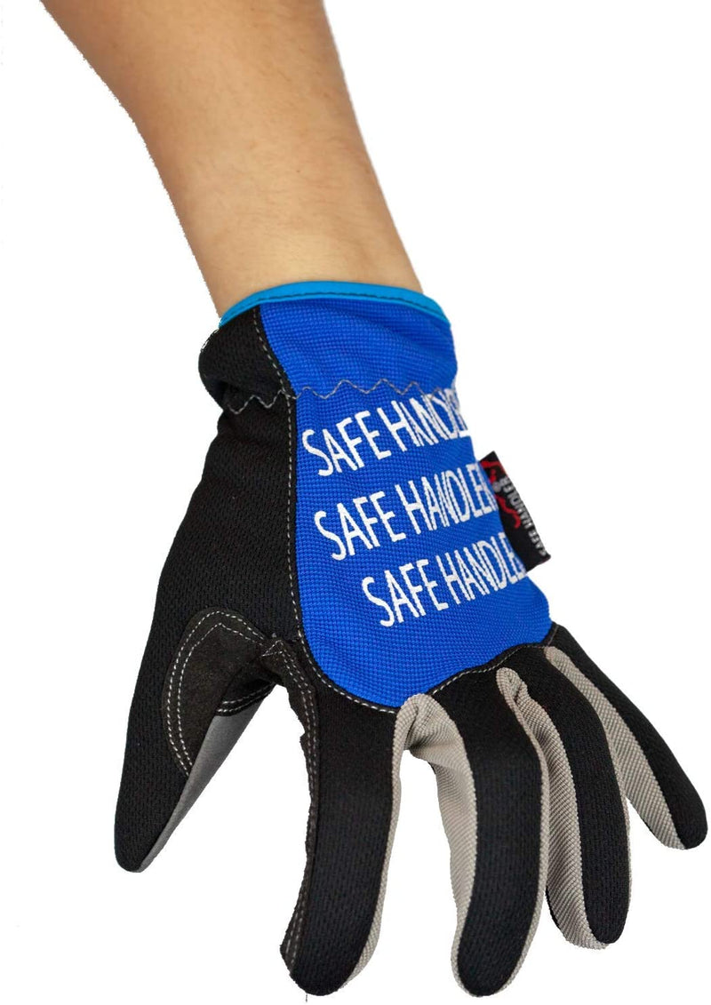 SAFE HANDLER Easy Fit Gloves Blue/Grey/Black/Grey - View 6
