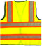 SAFE HANDLER Contrasting Reflective Safety Vest Yellow - View 6