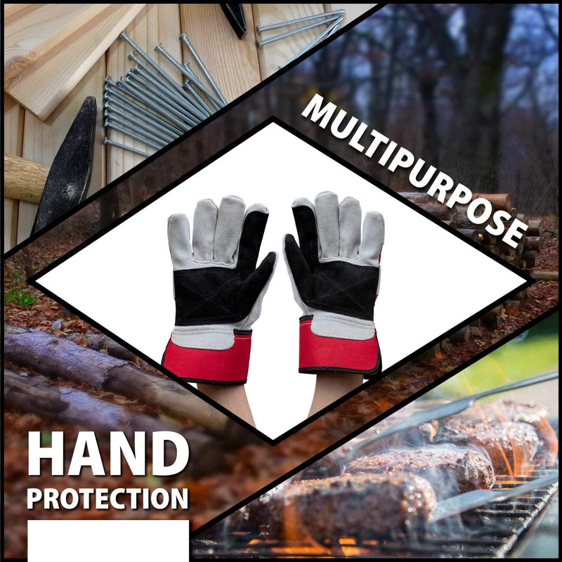 SAFE HANDLER Supreme Rigger Safety Gloves Red/Grey/Black - View 4