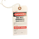 SAFE HANDLER Danger Do Not Operate Needs Repair Order Lock Out Tags With Ties - View 1