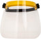 SAFE HANDLER Clear Face Shield With Polycarbonate Visor And Yellow Frame- View 4