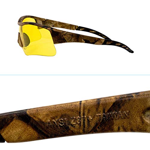 Camo Jax Safety Glasses, Anti-Scratch, Wind-Resistant, Anti-Slip