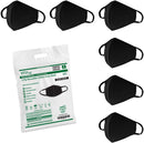 SAFE HANDLER 3 Ply Reusable Cotton Face Mask With Center Seam Black - View 3