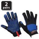 Super Textured Grip Palm Gloves With Loop Wrist Strap - Bison Life