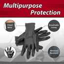 SAFE HANDLER Nitrile Firm Grip Work Gloves With Abrasion Resistance Red/Pink/Grey- View 2