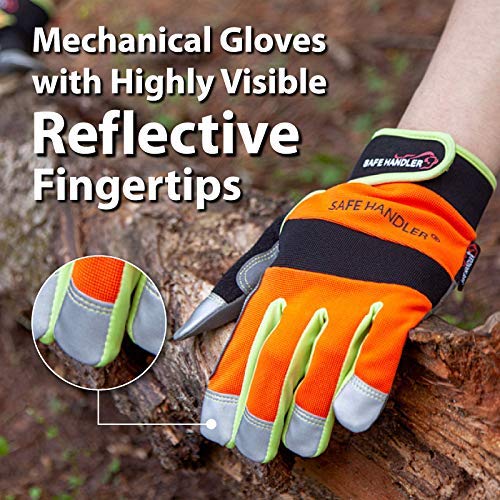 SAFE HANDLER Reflect Pro Gloves Orange/Yellow/Black/Grey - View 3