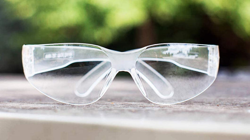 Crystal Clear Lens Clear Temple Safety Glasses - View 8