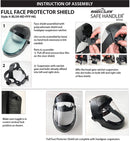 SAFE HANDLER Full Face Reusable Protector Shield With Black Frame - View 3
