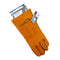SAFE HANDLER Reinforced Welding Gloves With High-Quality Leather Brown - View 7
