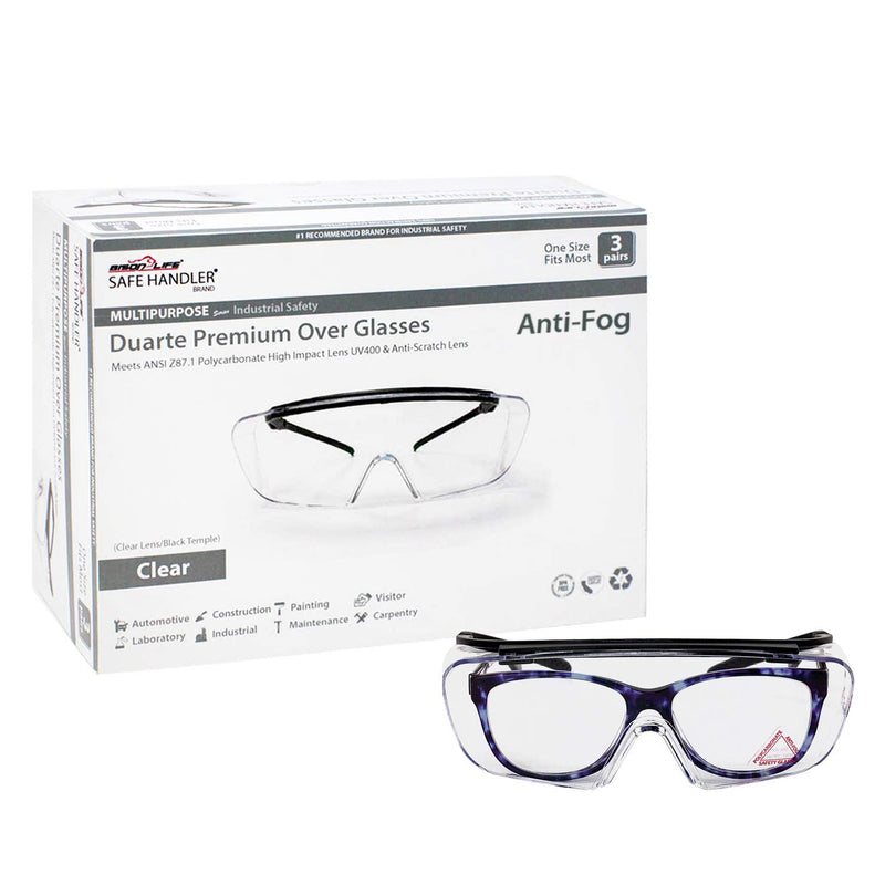 Safe Handler Duarte Premium Over Clear Safety Glasses - View 6