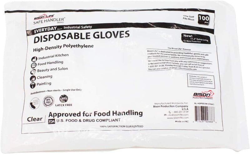 Bison Life Online shop for Disposable Food Handling Poly Gloves | View - 2