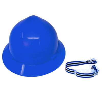 Professional Full Brim Hard Hat with 6 Point Ratchet Suspension, High-Impact HDPE Protection