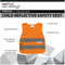 SAFE HANDLER Child Reflective Safety Vest Orange - View 2