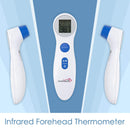 ZAYAAN HEALTH Infrared Forehead Thermometer White With Blue Buttons - View 4