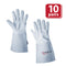 SAFE HANDLER TIG Welding Gloves With 6” Cowhide Gauntlet Grey - View 5